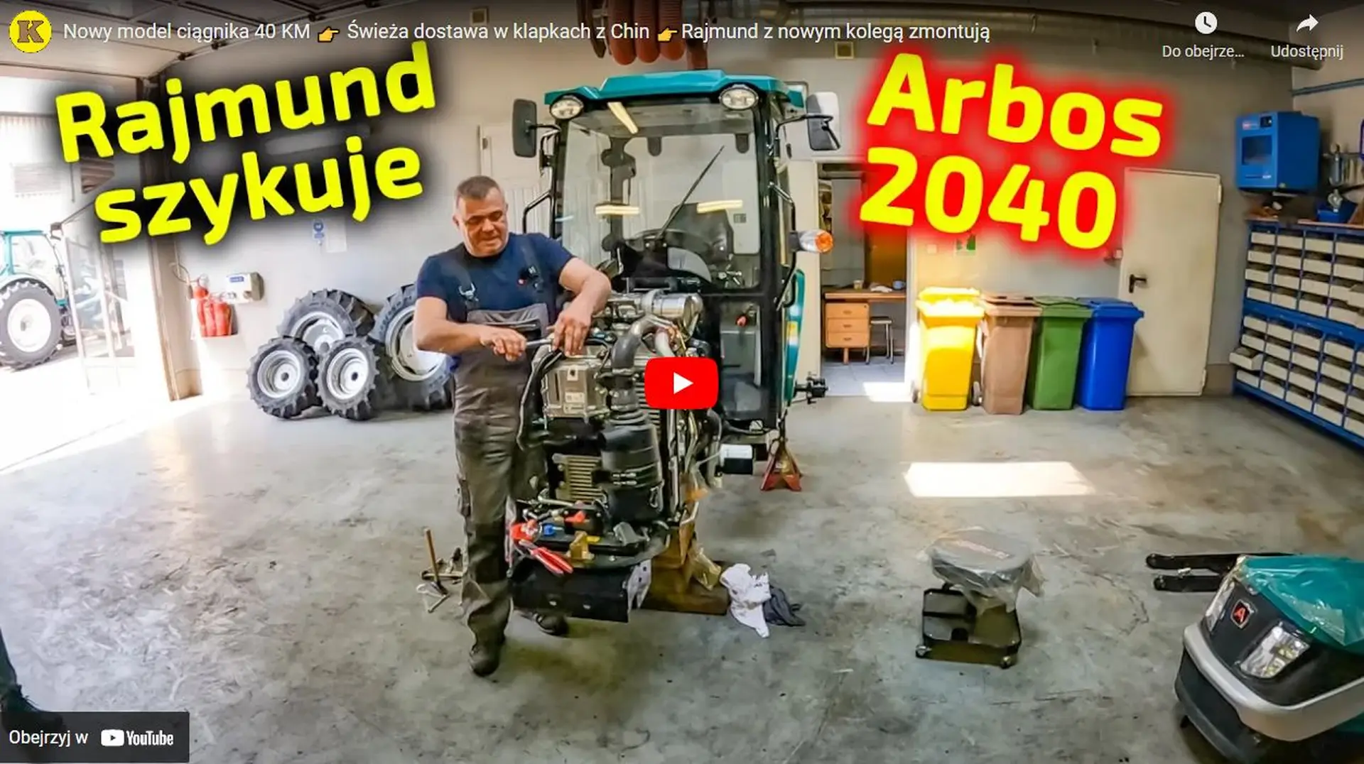 Arbos 2040 przygotowanie ciągnika do klienta